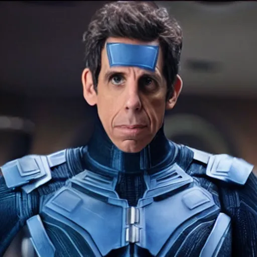 Prompt: Ben Stiller as Reed Richards, still from Fantastic Four movie, detailed, 4k