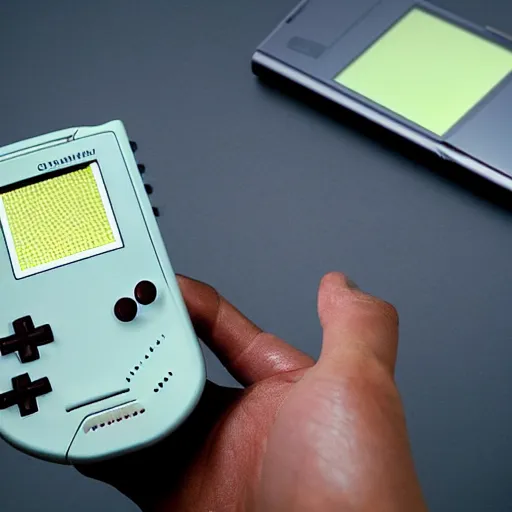 Prompt: a gameboy smartphone, product placement, professional photo