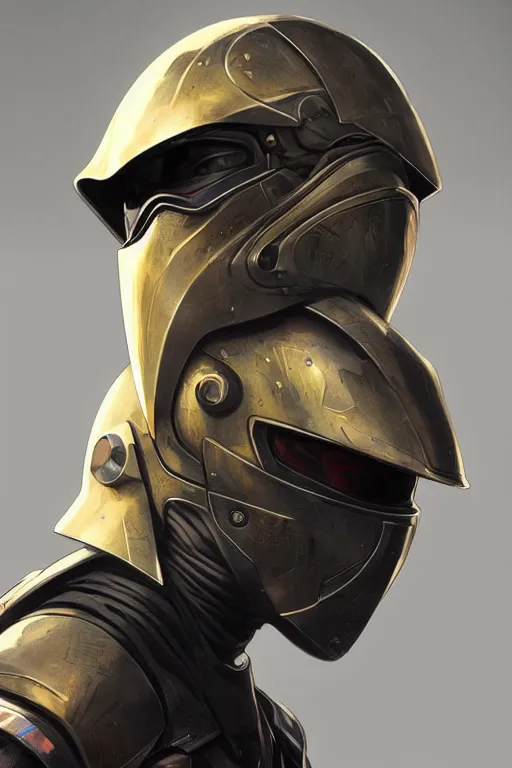 Image similar to helmet ninja mask call of dutty modern global illumination ray tracing hdr fanart arstation concept art, matte, art by wlop and artgerm and greg rutkowski and alphonse mucha