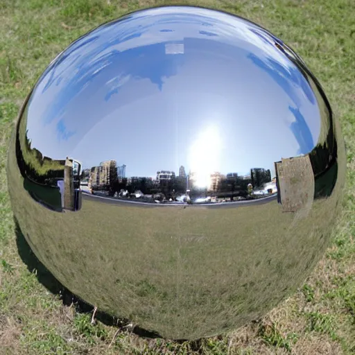 Image similar to chrome sphere