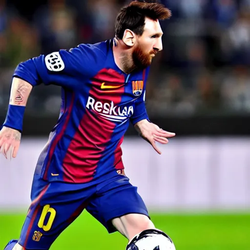 Image similar to messi olympique lyonnais