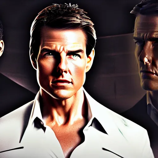 Image similar to tom cruise as james bond, ultra detailed, hyper realistic, studio lighting, 8 k