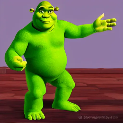 Image similar to shrek as a Nintendo 64 character