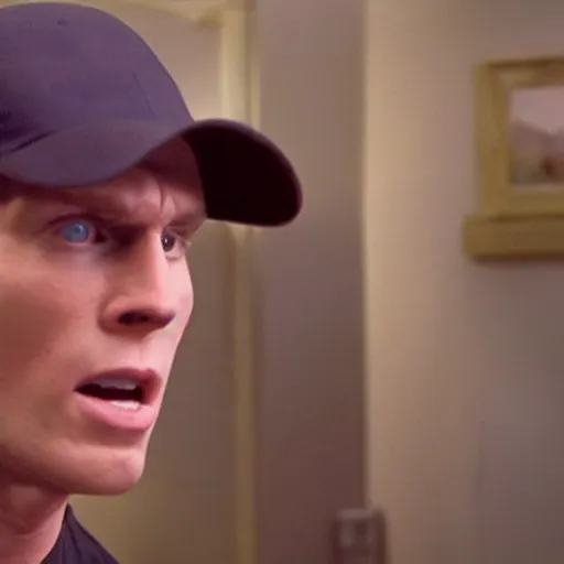 Image similar to Live Action Still of Jerma985 in The Goonies, real life, hyperrealistic, ultra realistic, realistic, highly detailed, epic, HD quality, 8k resolution, body and headshot, film still