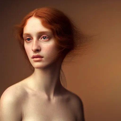 Image similar to photographic portrait of a stunningly beautiful renaissance pre raphaelite female in soft dreamy light at sunset, contemporary fashion shoot, by edward robert hughes, annie leibovitz and steve mccurry, david lazar, jimmy nelsson, breathtaking, 8 k resolution, extremely detailed, beautiful, establishing shot, artistic, hyperrealistic, beautiful face, octane render