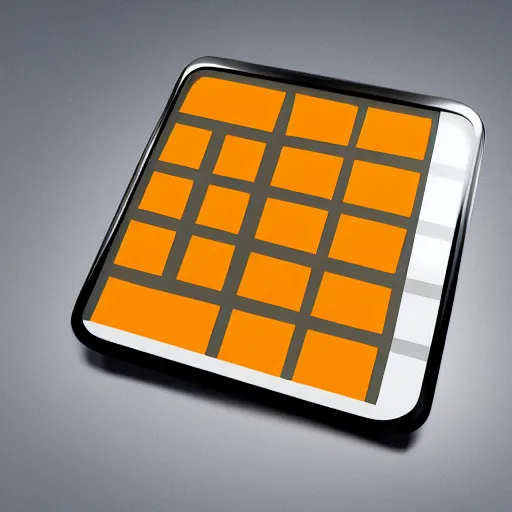 Prompt: app icon 3 d render of a calendar in front of a white background, hyperrealistic, reflections