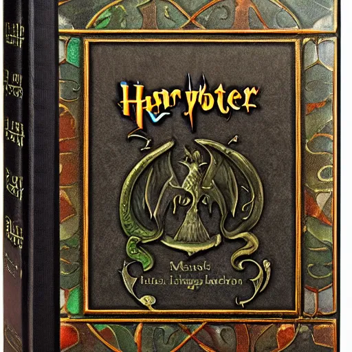 Image similar to cover of magic book written by harry potter, highly detailed, 4 k