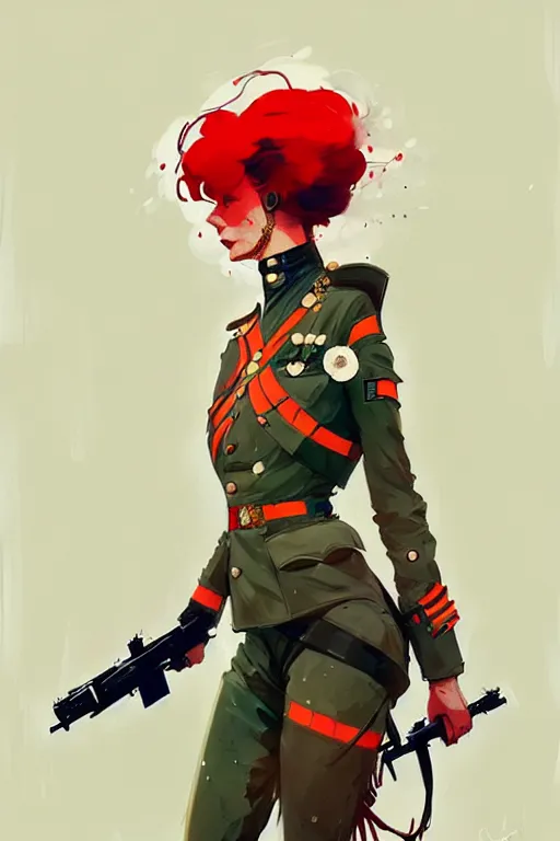 Image similar to a ultradetailed beautiful panting of a beautiful nordic woman in a world war 1 suit, by conrad roset, greg rutkowski and makoto shinkai, trending on artstation