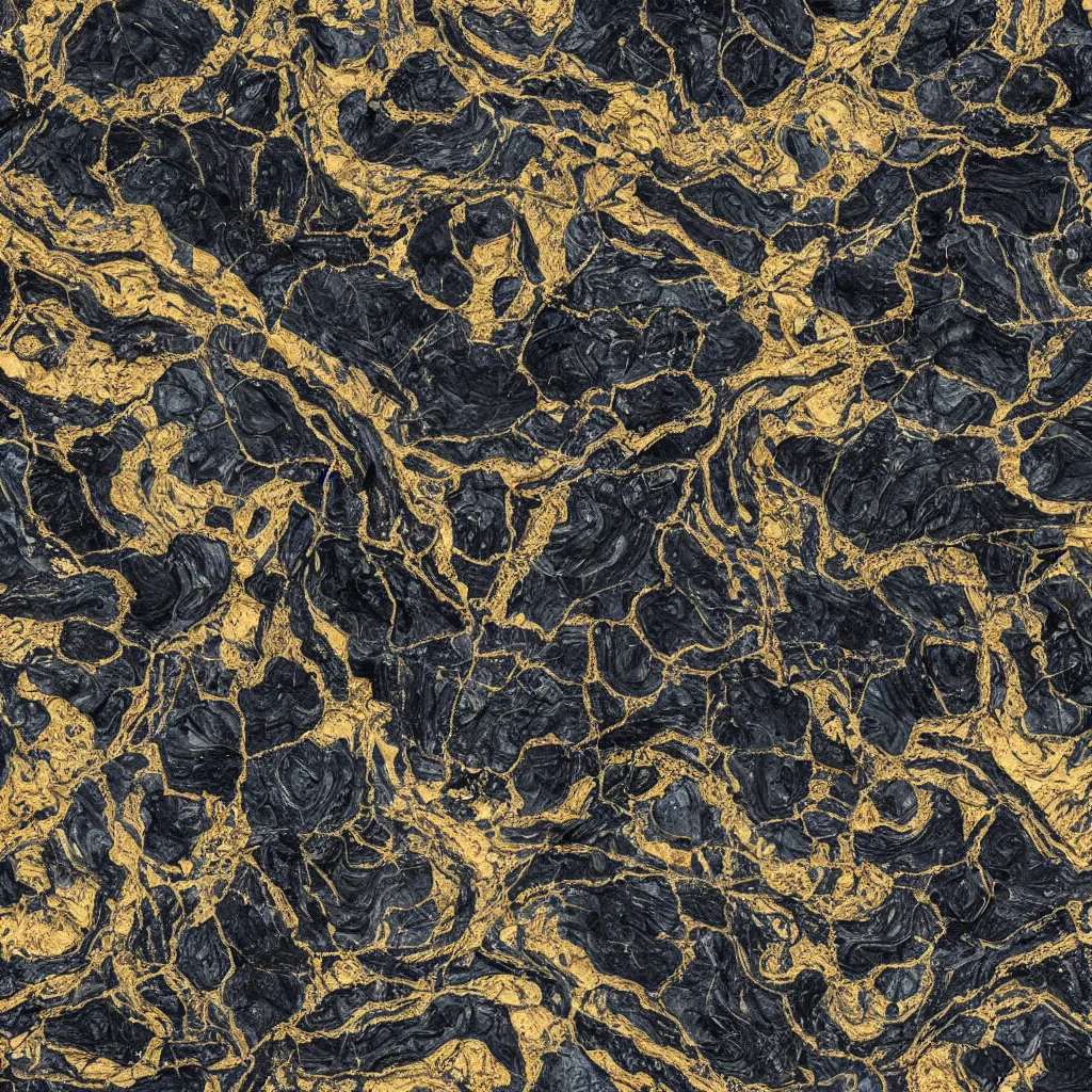 Prompt: highly detailed!! landscape made of black marble with golden veining shot from sentinel and landsat satellite, highly detailed and ornated, very realistic and detailed erosions, complex features and mountains, 4 k, photorealistic, octane render