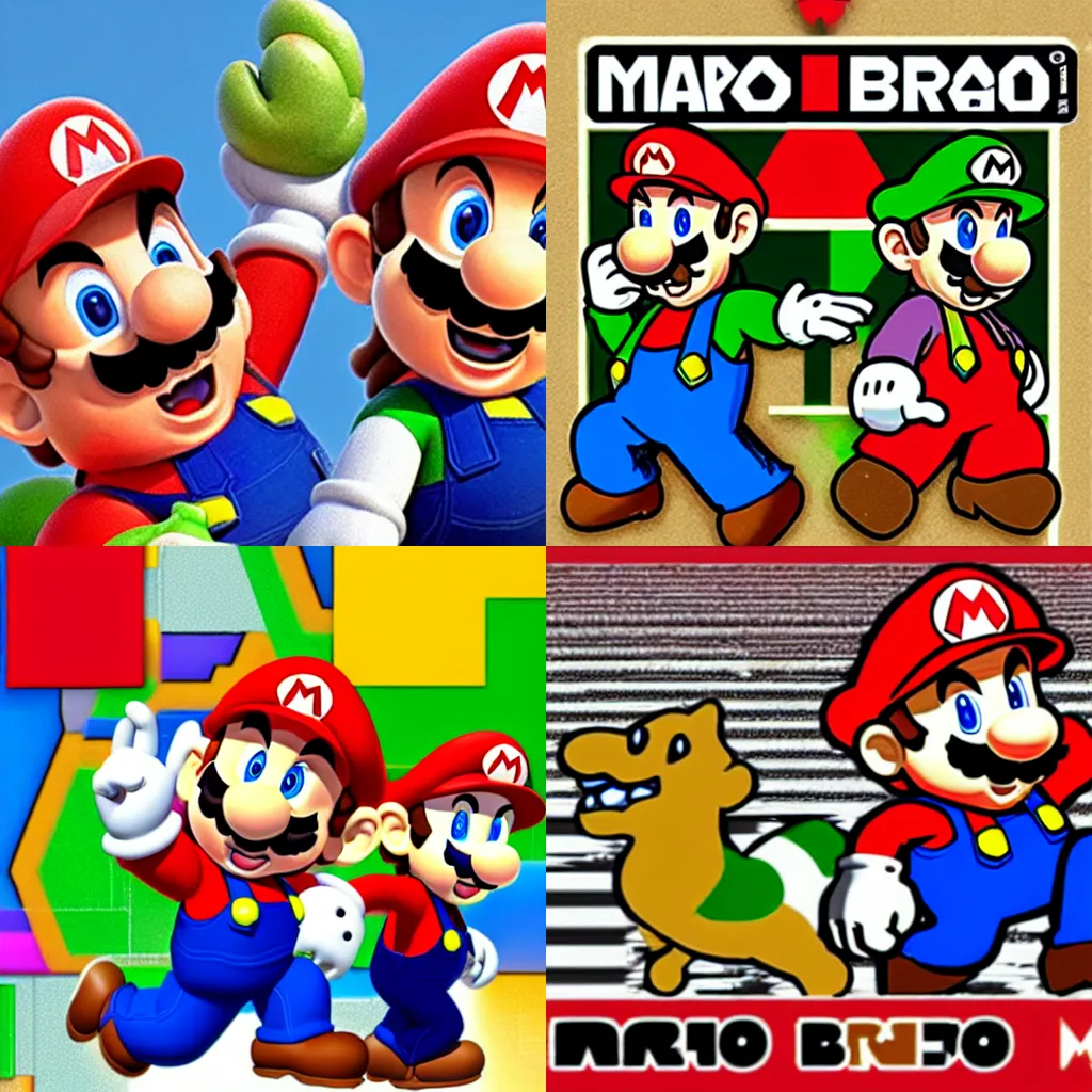 Prompt: Mario bros