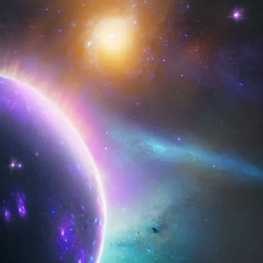 a purple galaxy against the pitch black universe, | Stable Diffusion ...