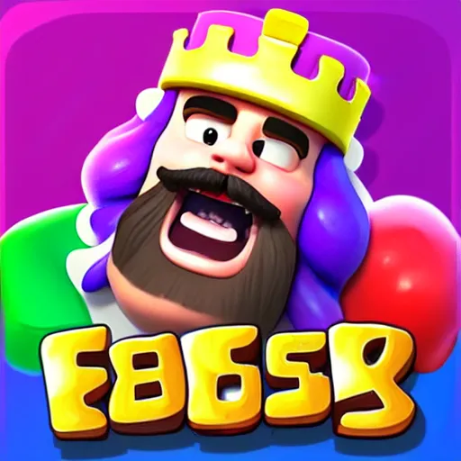 Image similar to candy crush and clash royale fusion