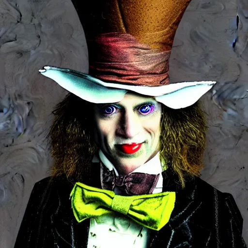 Prompt: the mad hatter realistic picture