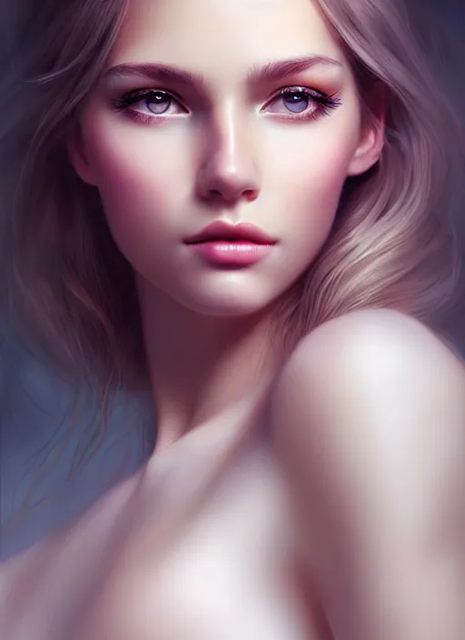 Image similar to a gorgeous female photo, professionally retouched, soft lighting, wearing a feather dress, realistic, smooth face, perfect eyes, wide angle, sharp focus on eyes, 8 k high definition, insanely detailed, intricate, elegant, art by artgerm and wlop