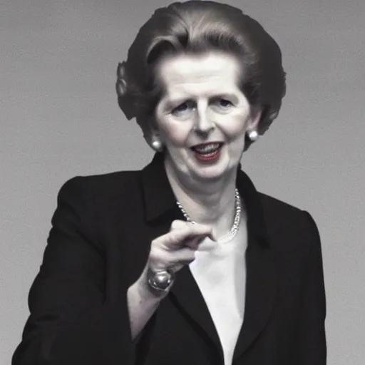 Image similar to margaret thatcher in hell