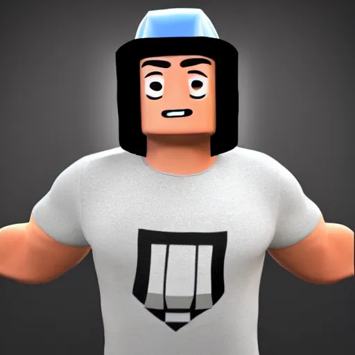 Image similar to mizkif as a roblox character