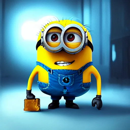an epic painting minion, with cold, high temperature | Stable Diffusion ...