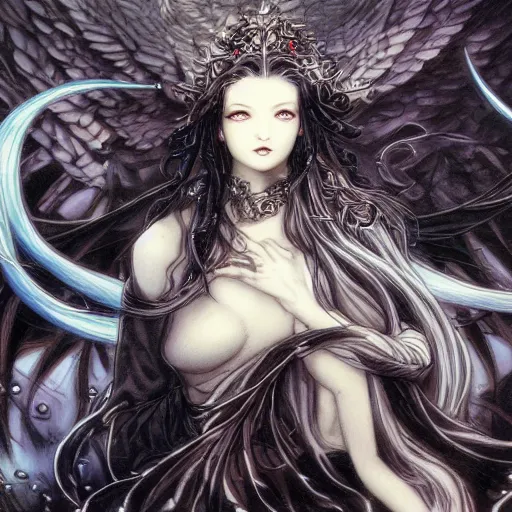 Image similar to Luthien in the style of Ayami Kojima, wallpaper