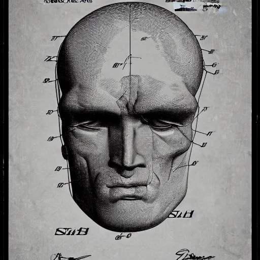 Prompt: us patent of the rock's head