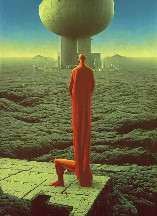 Image similar to hyper realistic end of the world by zdzisław beksinski and norman rockwell and greg rutkowskiweta studio, tokyo futuristic in background, and lucasfilm, realm of the ovarian machine, horror art, the darkest hour