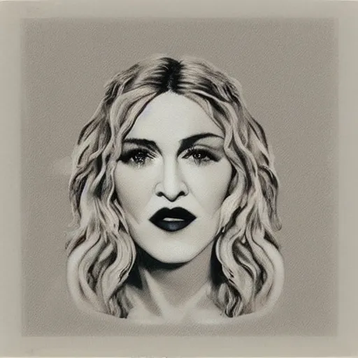 Image similar to polaroid picture, madonna - like a virgin live blond ambition tour, perfect face, symmetrical face, fine details, ethereal, trending on artstation