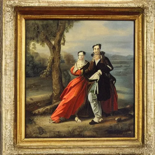 Image similar to a painting in the style of jean - baptiste jacques augustin.