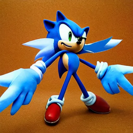 A Paper Model Of Sonic Paper Modeling Art Stable Diffusion