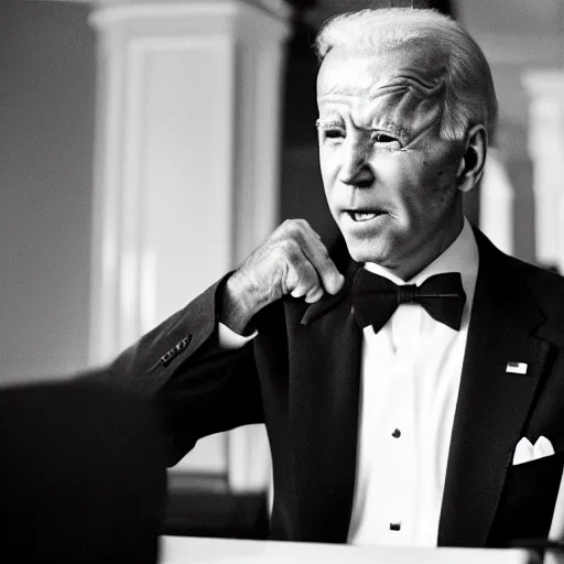 Prompt: Joe Biden in a 90's rap album cover