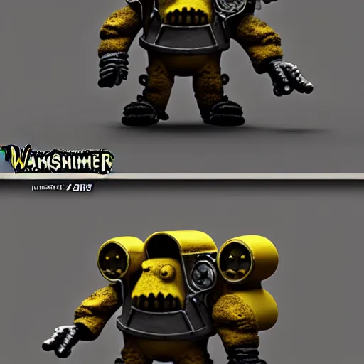 Image similar to sponge bob, warhammer 4 k, futuristic, miniatures. high details, photorealistic, cinematic, artstation trending, realistic.
