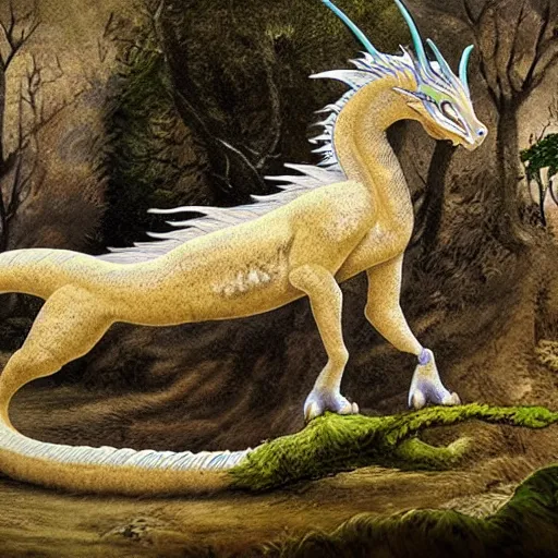 Prompt: photo of a mythical dragon as a real animal