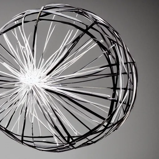 Prompt: Liminal space in outer space, Hoberman sphere