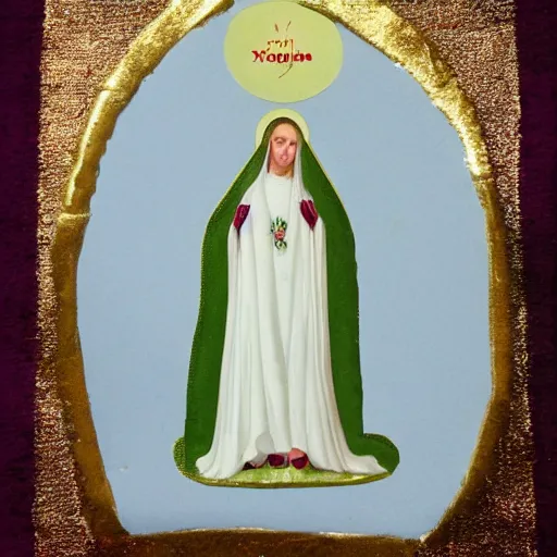 Image similar to virgin marry in the shape of clouds