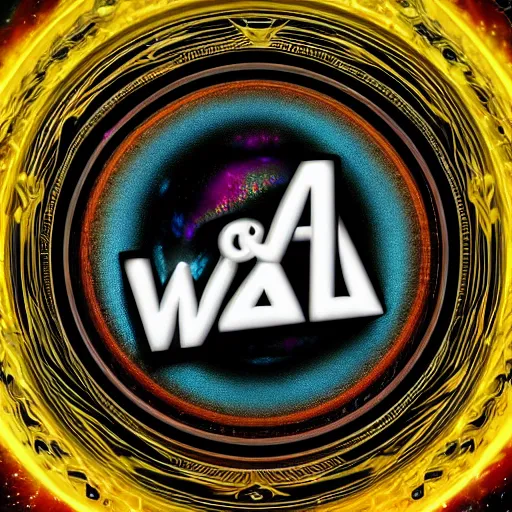 Image similar to a and w vaporwave logo, digital art, cosmic, 3 d high definition, trending on art station, photorealistic, high resolution, 8 k, octane, hyper detailed, insane details, intricate, elite, ornate, elegant trend, highly detailed and intricate, sharp focus, photography, unreal engine