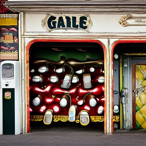 Image similar to baroque gas station
