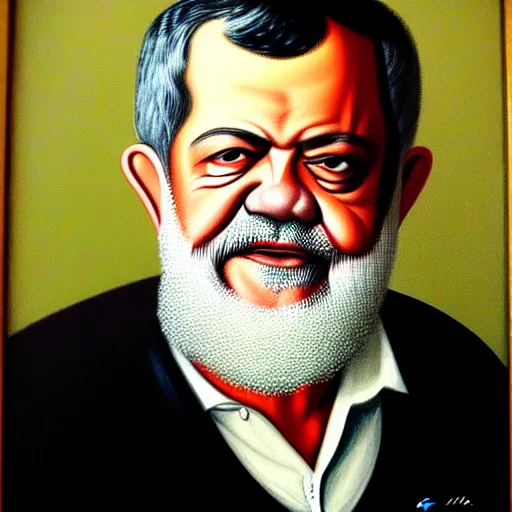 Prompt: of a portrait of luiz lula da silva, f 2. 2