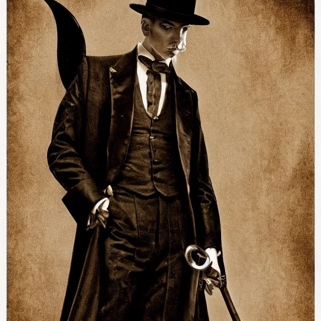 Prompt: photorealistic sepia kodachrome portrait of a 1 9 2 0 s era male occultist, well dressed, long - tailed tuxedo coat, atmospheric lighting, dark, brooding, painted, intricate, ultra detailed, well composed, best on artstation, cgsociety, epic, stunning, gorgeous, intricate detail, much wow, masterpiece