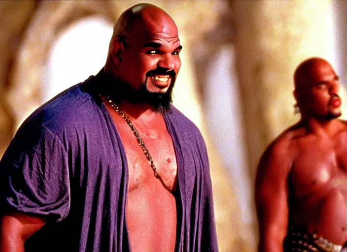 Image similar to film still of sinbad as kazaam in the movie kazaam 1 9 9 6