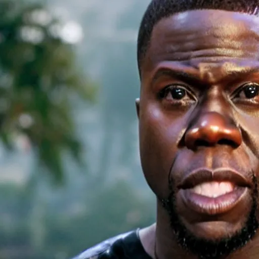 Prompt: a cinematic film still of Kevin Hart starring in a horror film in 2010