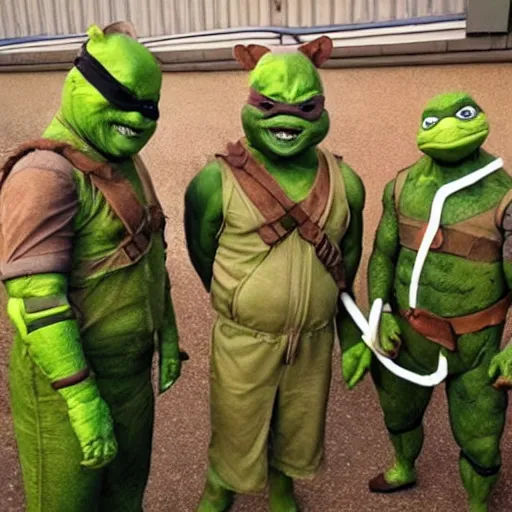 Image similar to chernobyl teenage mutant ninja turtles