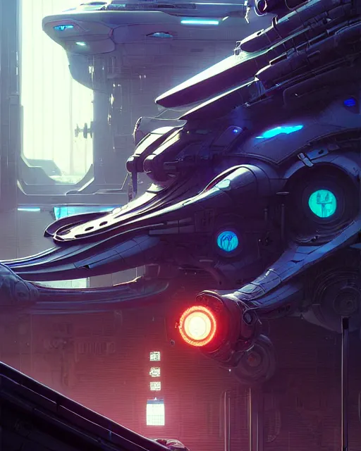 Image similar to Full shot of a spaceship squid defined factory features, intricate abstract. cyberpunk, symmetrical design features. By Richard Corben By Ruan Jia and Artgerm and Range Murata and WLOP and Ross Tran and William-Adolphe Bouguereau and Beeple. Key Art. Fantasy Illustration. award winning, Artstation, intricate details, realistic, Hyperdetailed, clean ink detailed line drawing, 8k resolution.