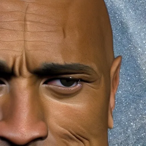 Vin Diesel doing the Rock raising eyebrow meme, Stable Diffusion