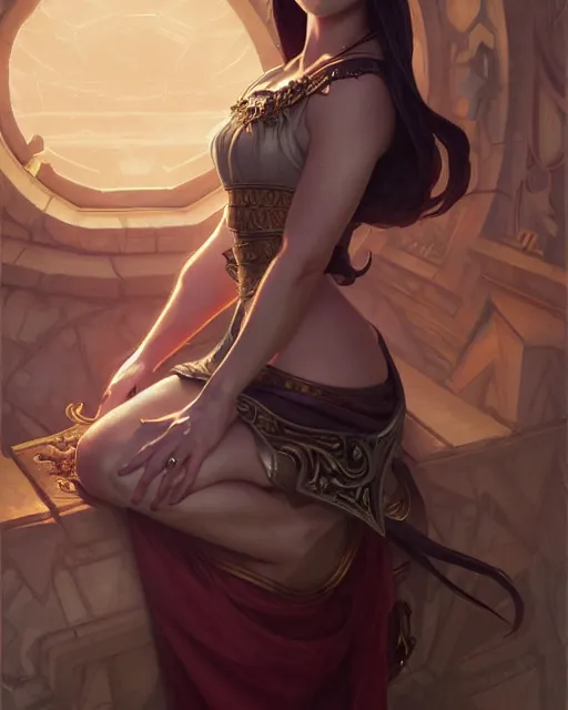 Image similar to Christina Ricci, D&D, fantasy, intricate, elegant, highly detailed, digital painting, artstation, concept art, matte, sharp focus, illustration, hearthstone, art by Artgerm and Greg Rutkowski and Alphonse Mucha