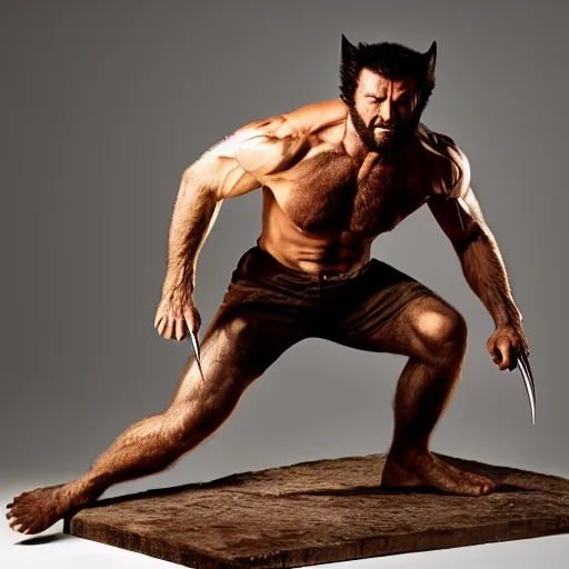 Image similar to the wolverine, butcher, full body shot by yousuf karsh, golden hour, realistic, body shot, sharp focus, 8 k high definition, insanely detailed, intricate, elegant