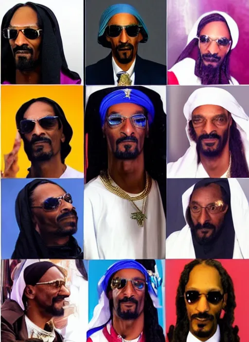 Image similar to snoop dogg as a prophet mohammed, perfect faces, instagram photo shoot