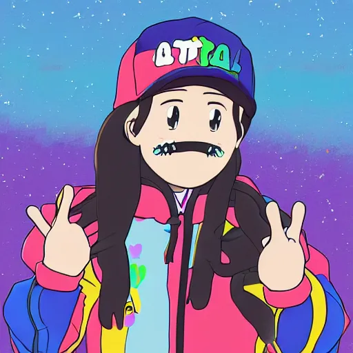 Prompt: hila klein holding hands with keemstar, anime style, digital art, cure, teddy fresh