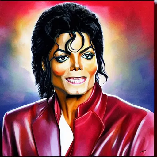 Image similar to portrait art of micheal jackson today