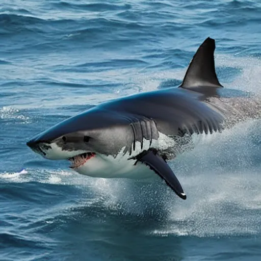 Image similar to great white shark involved in trafficking illegal items from colombia