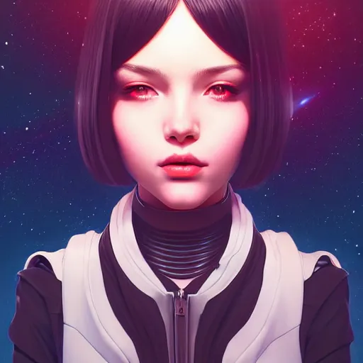 Image similar to a portrait of a beautiful dark energy in outer space, art by ilya kuvshinov and wlop and artgerm and josan gonzalez, digital art, highly detailed, intricate, sharp focus, trending on artstation hq, deviantart, pinterest, unreal engine 5, 4 k uhd image