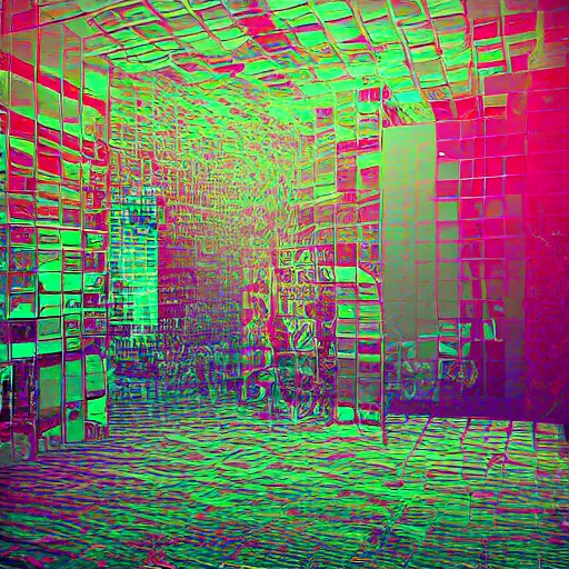 Image similar to glitched reality