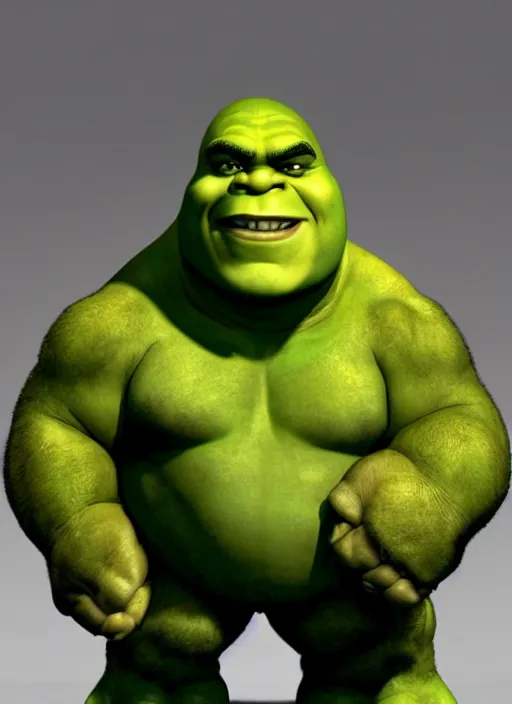 Image similar to shrek hulk